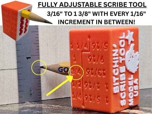 Bitchin' Scribe Tool - Model USA, Model T, or Model X - your choice